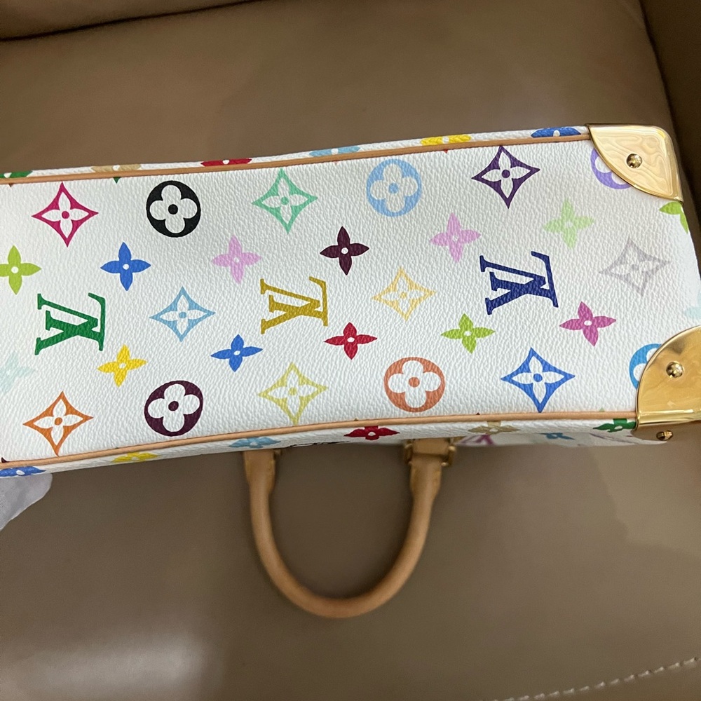Authentic Louis Vuitton Multicolor Trouville Bag White - Picture 14 of 16